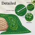 thumbnail image 3 of St. Patrick's Day Body Pillow Covers 20"x54", Green Country Lucky Leaves Chic Border Soft Brushed Microfiber Breathable Throw Pillow Covers, Decorative Pillowcase with Zipper for Couch Sofa Bedroom, 3 of 9