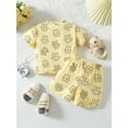 thumbnail image 3 of Gupgi Toddler Girls Summer Shorts Sets Short Sleeve Crewneck Bear Print Tops Shorts Sets, 3 of 9