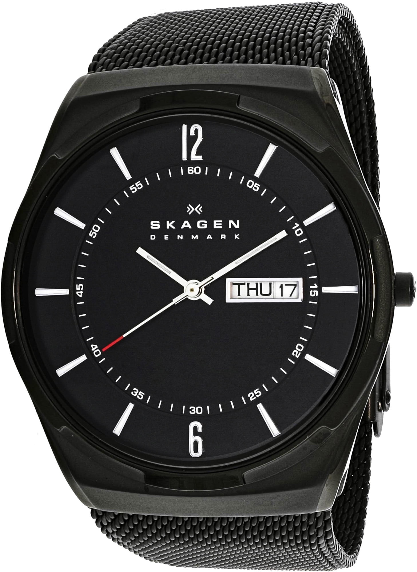 Skagen Men's Aktiv SKW6006 Black StainlessSteel Quartz Fashion Watch
