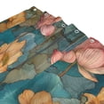 thumbnail image 3 of Yayeee Shower Curtain with Hooks 72"x72" Waterproof Fabric Bathroom Hanging Decor, Pink Water Lilies Pattern, 3 of 5