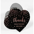 thumbnail image 3 of Inkdotpot Real Rose Gold Foil Thanks From The New Wedding Tags Favor Hang Paper Tags 50 Pieces, 3 of 6
