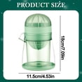 thumbnail image 3 of 1Pcs Manual Citrus Juicer with Cup, Portable Hand Press Extractor for Orange Lemon, Multi-Function Pulp Separating Juicer for Home, Easy Clean Fruit Juice Squeezer for Camping, 7.5X4In (Green), 3 of 9