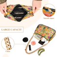 thumbnail image 4 of Ryvnso Moroccan Yellow Floral Womens Chain Shoulder Bag Tote Handbags Clutch Hobo Purse with Zipper for Travel, 4 of 7