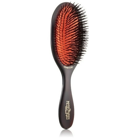 Mason Pearson Handy Size SB3 Sensitive Boar Bristle Luxury Brush, Dark (Best Mason Pearson Brush For Fine Hair)