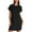 Black, variant on Zpanxa Women's Elegant Casual Round Neck Short Sleeve Pocket Dress Flowy Chic Everyday Dress