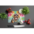 thumbnail image 3 of Doberman Pinscher Hippie Dawg Glass Cutting Board Large 12 in x 15 in, 3 of 5