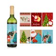 thumbnail image 1 of Pegatinas Navideñas Para Botellas De Vino Dibujos Animados Santa Muñeco De Nieve Etiquetas Adhesivas Para Navidad Decoración De Fiesta De Año Nuevo 6 Uds Cateissary HA038529-00, 1 of 6