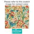 thumbnail image 2 of Pillow Perfect 18.5-inch by 11.5-inch Corded Rectangular Outdoor Throw Pillows (Set of 2) - Botanical Glow Tiger Lily, 2 of 2