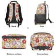 thumbnail image 6 of HUIACONG Cute Capybara Flower Print School Backpack for Ages 6-18 Large Capacity Lightweight Water Resistant Backpack for Girls Boys Back to School Elementary Middle High School Daily Use, 6 of 7