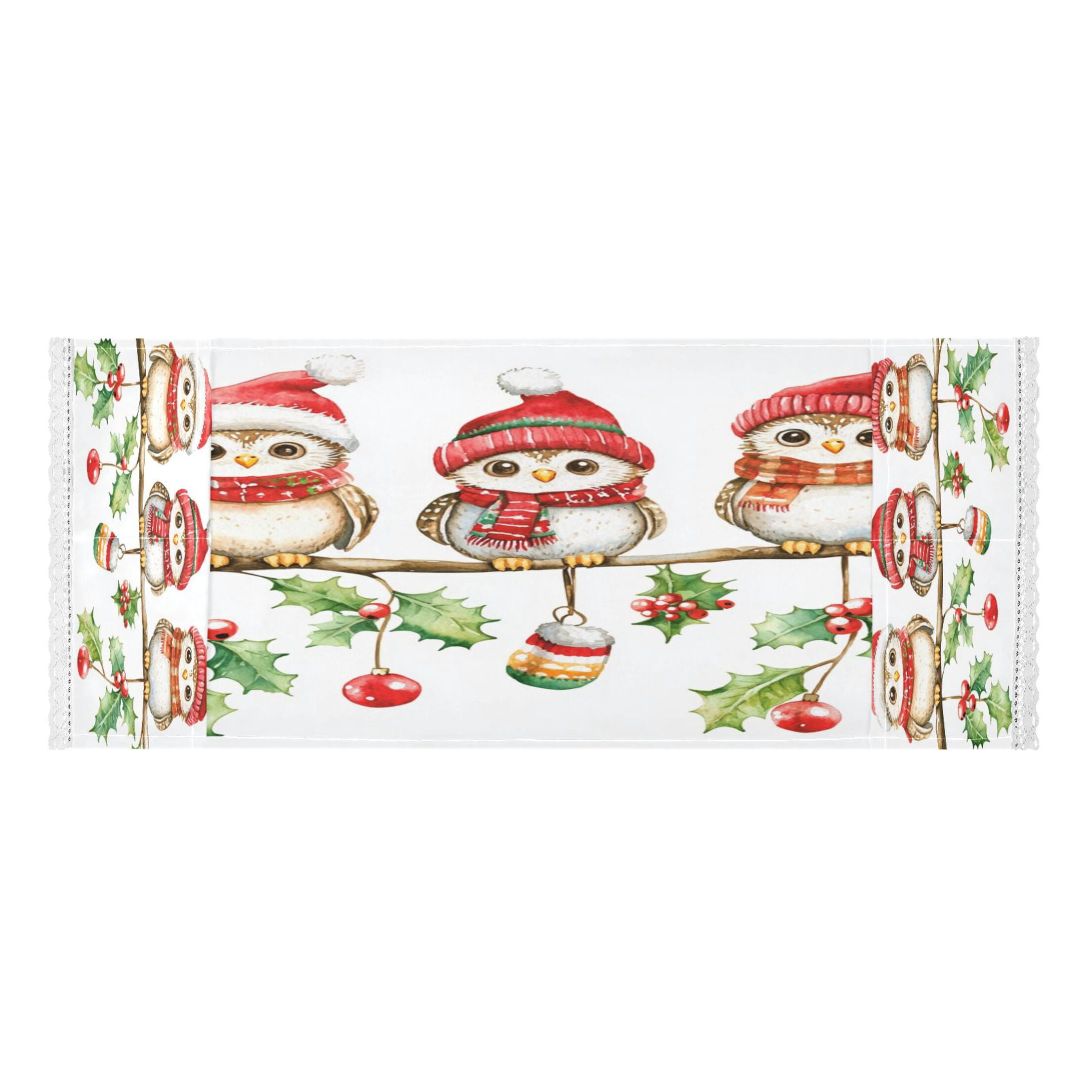 WOBOGO Cute Owls Sitting on The Tree Washing Machine Cloth Dryer Refrigerator Top Cover Protective Non-Slip Mat For Kitchen Laundry