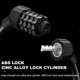 thumbnail image 4 of 2Pcs Bicycle Code Lock with 4-Digit Password(Black,Each 40cm), 4 of 5