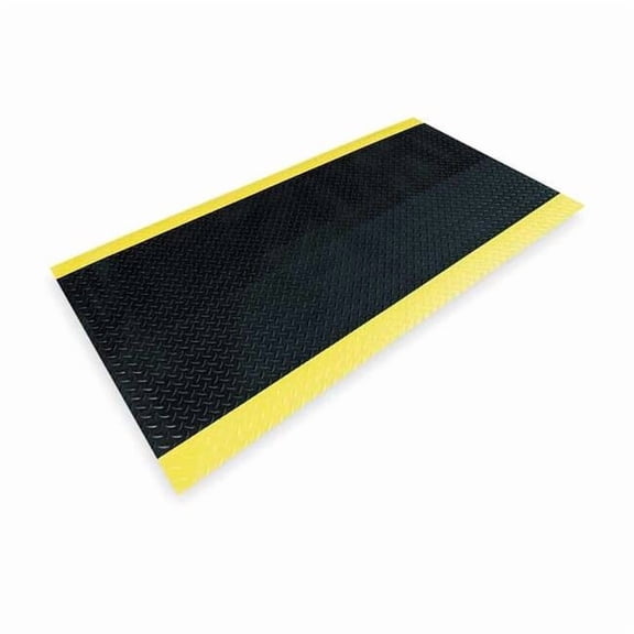 Notrax Black Switchboard Runner, 1/4 in Thick, Vinyl 831C0036BY-12