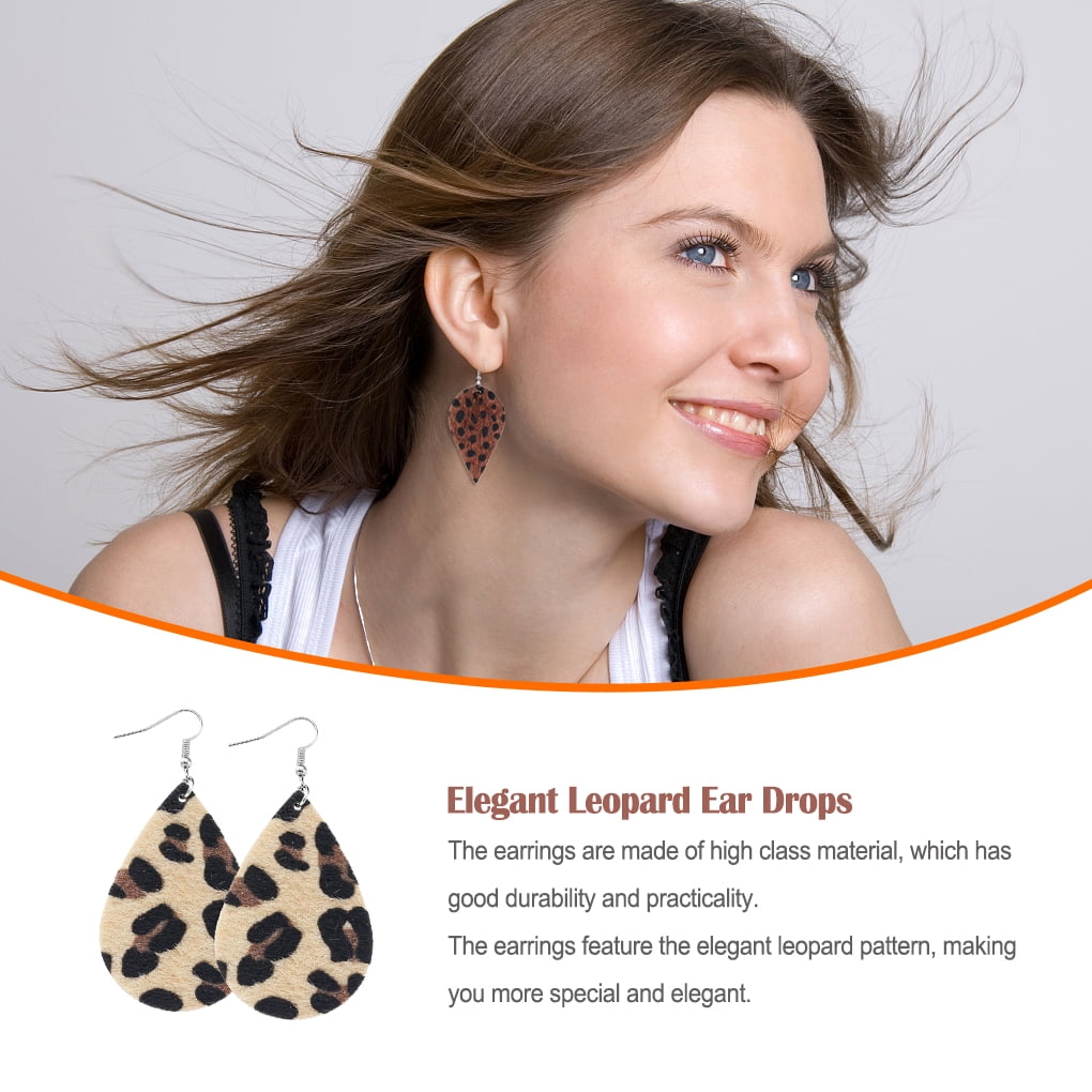 Gray Rock in Roll Teardrop Leather Earrings | Mod Miss Jewelry