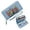 Blue, variant on GEEAD Removable Wrist Strap for Women Zipper Pocket Wallet for Women Stylized Flowers Vibrantly Illustrated Books Playful Artistic Composition Suitable for Everyday Use