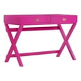 thumbnail image 1 of Linon Peggy Wood Two Drawer Writing Desk in Pink, 1 of 19