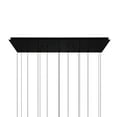 thumbnail image 2 of CWI Lighting Lava Integrated LED Black Chandelier, 2 of 8