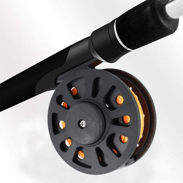 HUGFEGWE Plastic Material Fly Reel Sturdy Metal Fly Wheel,for Fishing Lovers with Taper Leader CJB91-137798