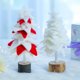 thumbnail image 3 of Bearachild Adorno para árbol de Navidad, adorno de de tamaño pequeño para el hogar, decoración de tela de fieltro, decoraciones para festivales, Kits de decoración para fiestas Blanco Bearachild HA070750-02, 3 of 6