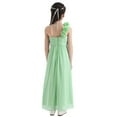 thumbnail image 4 of inhzoy Flower Girls Dress Junior One-Shoulder Bridesmaid Formal Long Dress, 4 of 4