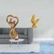 thumbnail image 2 of Figura De Pareja, Estatua, Recuerdo, Escultura, Adorno Para Aniversario, Familia, Pollo Macho, Decoración Feng Shui, Decoraciones Para El Hogar, Escultura De Gallo, Cumpleaños, Aniversarios,, 2 of 8