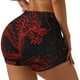 thumbnail image 1 of Fotbe Red Dragon On Black Shorts Sin Costuras – Shorts Deportivos de Cintura Alta para Mujer, Elásticos para Gimnasio, Yoga, Running o Ciclismo-Small, 1 of 8