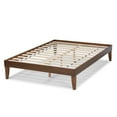 thumbnail image 3 of Baxton Studio Lucina Full Size Walnut Finished Platform Bed Frame, 3 of 8