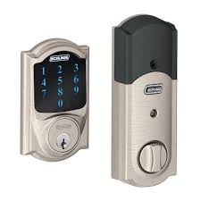 Schlage Camelot Satin Nickel Connect Smart Door Lock with Alarm Rated AAA
