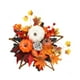 thumbnail image 2 of Corona de Halloween con hojas de arce y calabaza artificiales para festivales y granjas 20 centímetros, 2 of 8