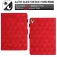 thumbnail image 2 of Allytech Case for Lenovo Tab M10 HD 10.1" (2020, 2nd Gen) TB-X306F/X306X, Premium PU Leather Case with Card Slots & Pen Holder, Multi-Angle Viewing Stand Auto Sleep Wake Shockproof Flip Case, Red, 2 of 10