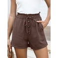 thumbnail image 6 of ANRABESS High Waisted Shorts for Women Summer Drawstring Paperbag Waist Shorts, Loose Wide Leg Lounge Beach Shorts with Pockets, 6 of 8