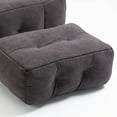 thumbnail image 6 of Fluff Beanbag Sofa Chair with Ottoman, Soft Lazy Chair with Memory Foam Filler for Adults and Children, Modern Focus Beanbag Sofa for Indoor, Living Room, Office, Bedroom, Apartment, Black, 6 of 9
