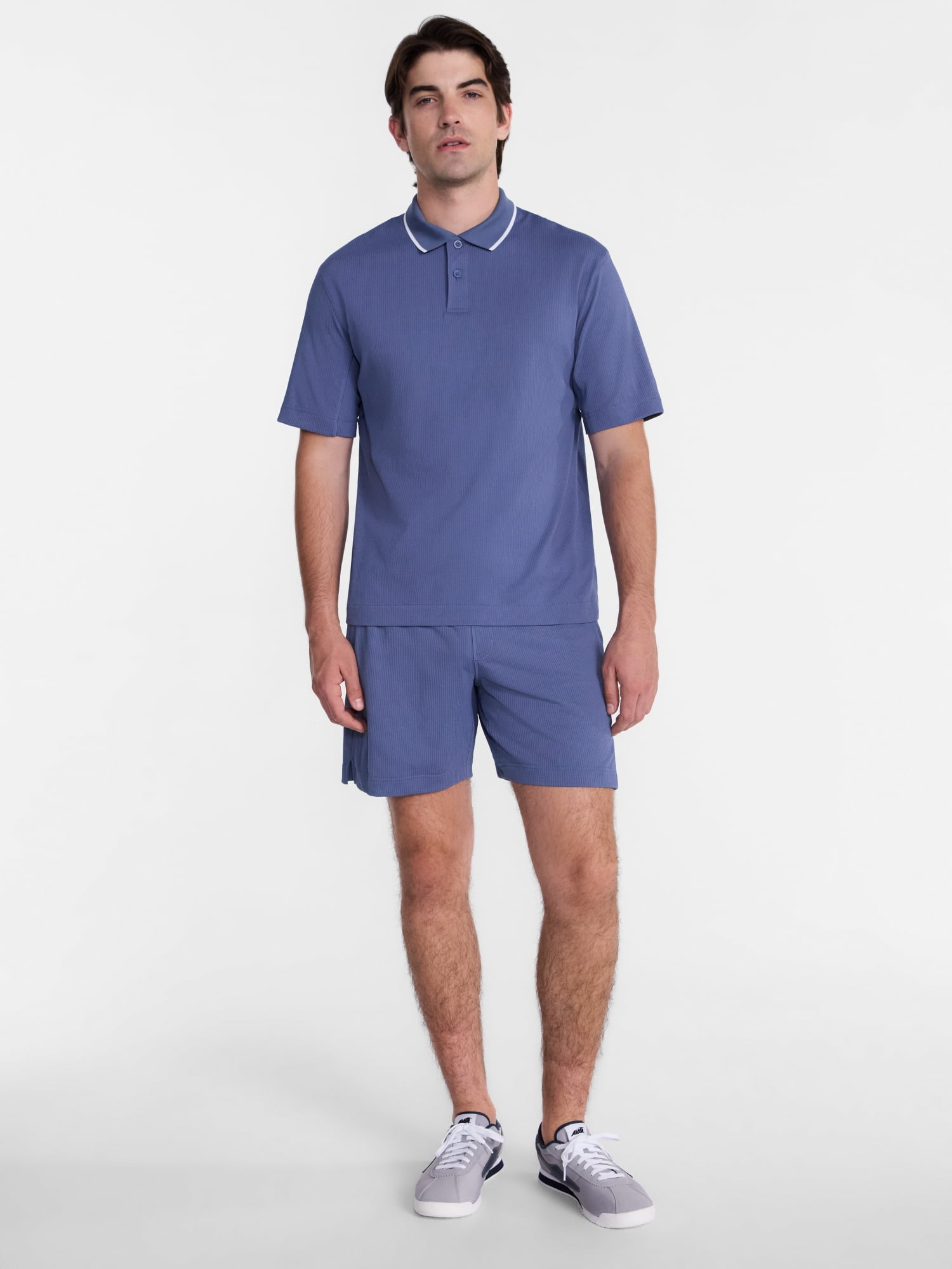 Avia Men's and Big Men's Seersucker Shorts, 7" Inseam, Sizes XS-5XB