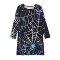 thumbnail image 4 of Robes de Fête en Tulle pour Filles Manches Longues Col Rond Robe 4-14 Ans Enfants et Filles Robe Princesse Imprimée Manches Longues Col Rond Multicolore 170, 4 of 4
