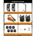 thumbnail image 5 of Lockable Universal Quick Release Spare Tire Mount with Ratchet Strap  Panel Tire Mount with Oil Drum Lock and Vehicle Tow Plate Mount    Fit for - Diameter Tires, 5 of 7