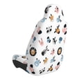 thumbnail image 4 of Lsque Cartoon Animals Pattern Car Seat Covers for Front Seats , Waterproof Seat Covers for Cars, Sporty Front Seat Covers,Car Seat Cover Protector Front Seats, 4 of 5