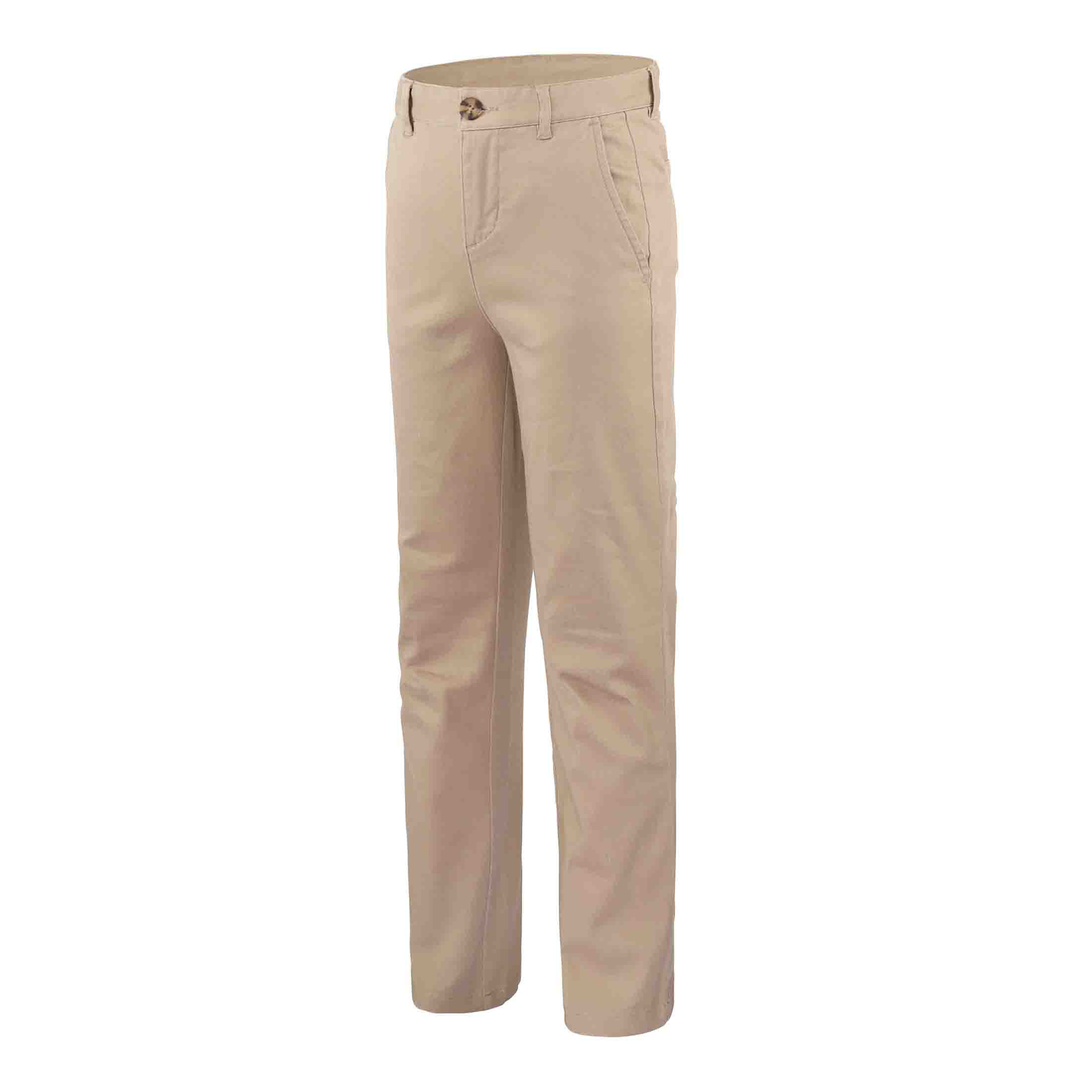 Bienzoe Boy's Cotton Stretchy Adjustable Waist School Uniforms Pants 