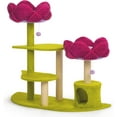 thumbnail image 4 of Arbre à chat Prevue Pet Flower Garden rose et vert, 4 of 7
