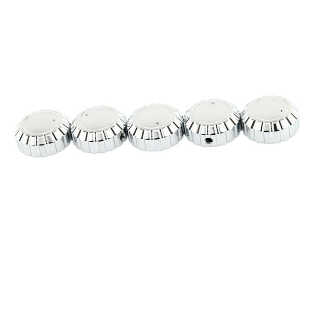 5 perillas de radio para motocicleta de aleación de aluminio 15673-235 para GL1500 Professional Plata