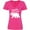 Hot Pink, variant on Inktastic Auntie Bear in White Women's V-Neck T-Shirt