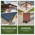 thumbnail image 4 of LZBEITEM 13'x10' Hardtop Grill Gazebo, Outdoor BBQ Gazebo Canopy Tent with Galvanized Steel Roof for Lawn, Garden, Deck, 4 of 16