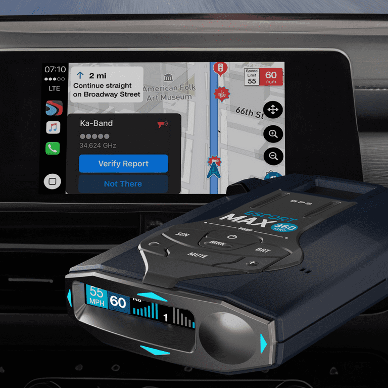 Escort MAX 360 MKII Bluetooth Radar Detector, 360° Awareness