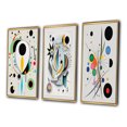 thumbnail image 3 of Designart "Ethereal Séance V" Modern Geometric Framed Wall Art Set Of 3 - White Abstract Frame Canvas Set For Living Room Decor, 3 of 6