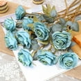 thumbnail image 5 of Artificial Vintage Silk Rose Flower Bouquet Fake Roses Long Stem Artificial Roses for Home Kitchen Wendding Decorations, 5 of 5