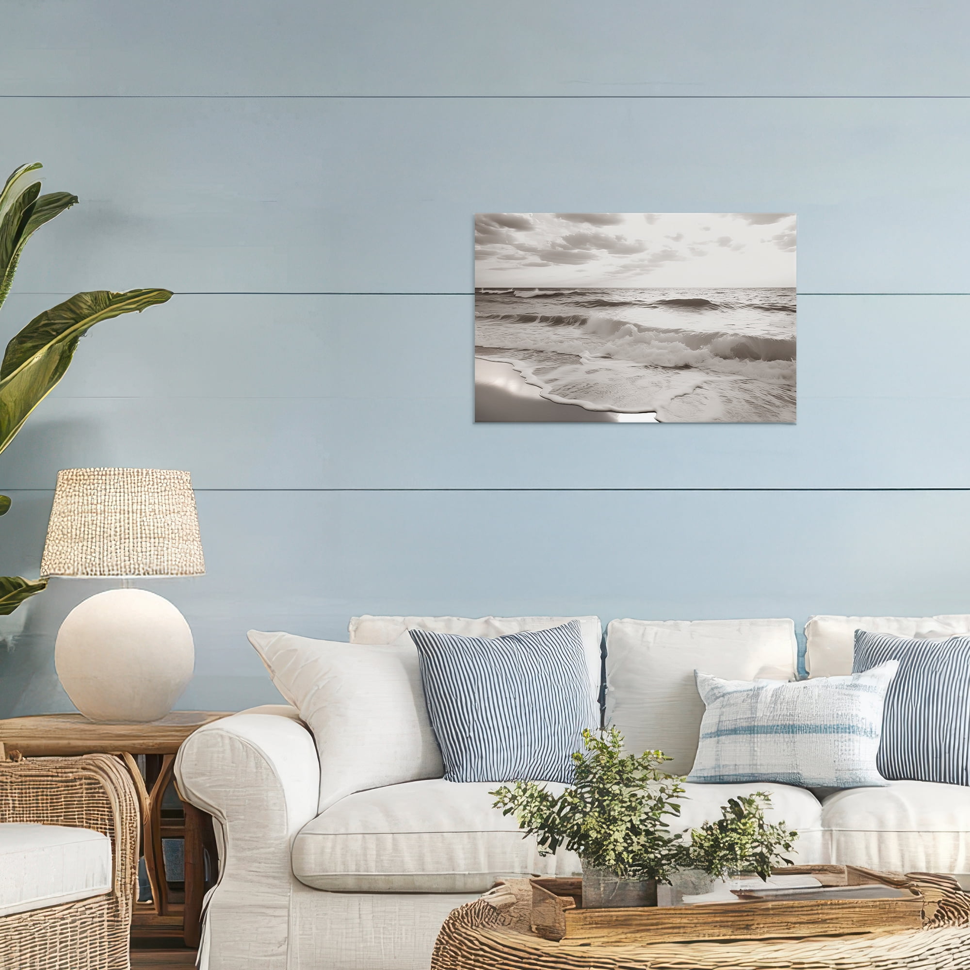 Beach View Reverie Canvas Wall Art, design by Decent Exposures