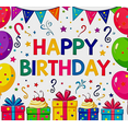 thumbnail image 2 of Colorful Birthday Theme Backdrop Banner with Balloons Gifts and Stars Party Supplies for Birthday Party Photography Props Decorations Happy Birthday Celebration, 2 of 7