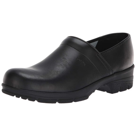 Sanita Women's Signature David Closed Pu Clog, Black, Size 10.0