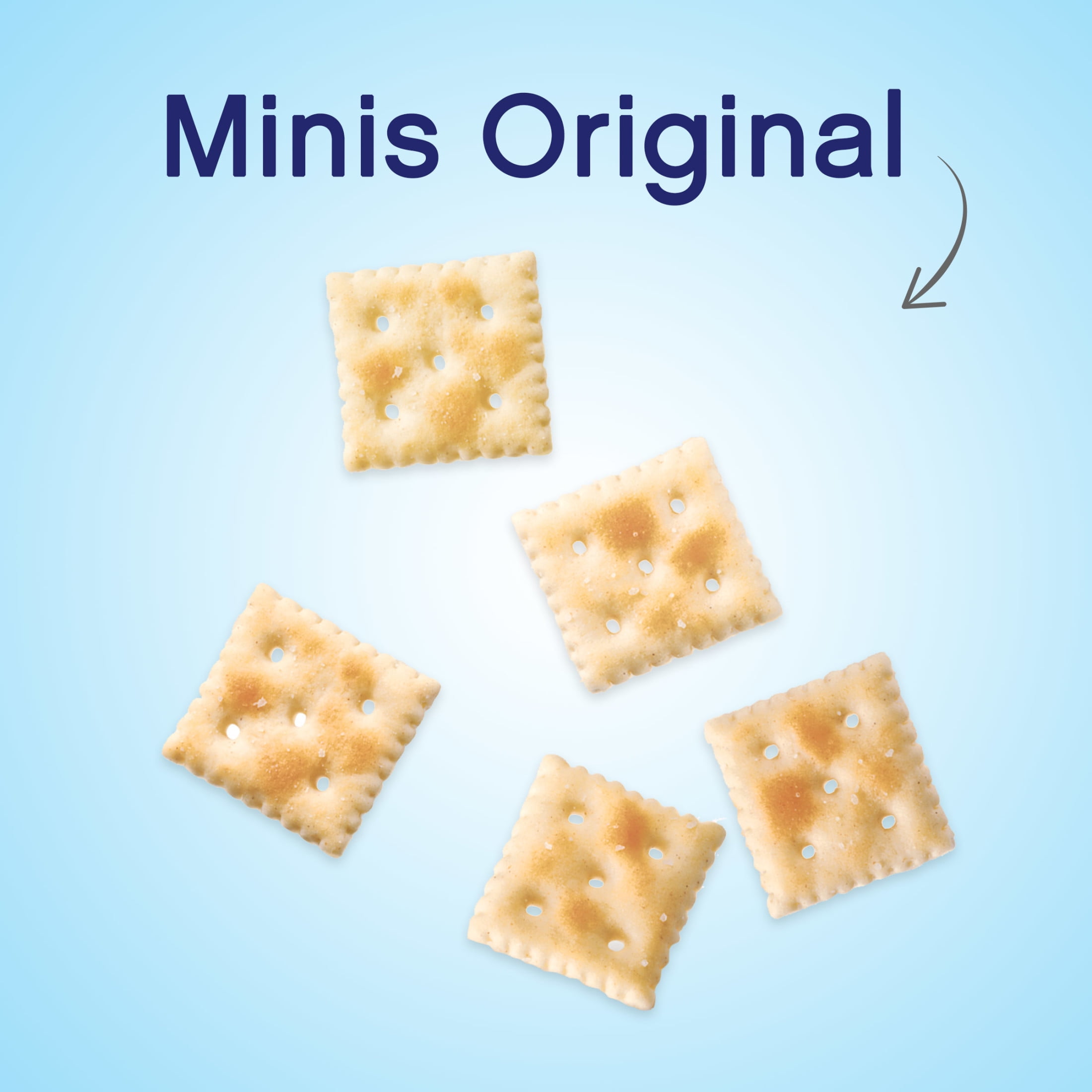 Premium Original Mini Saltine Crackers, Lunch Snacks, 11 oz