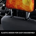 thumbnail image 6 of 2 PCS Car Headrest Cover, Tennis Ball In Fire Soft Car Seat Head Rest Cover Protector Interior Car Accessories Seat Covers for Cars Truck Auto Only Covers, 6 of 8