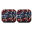 thumbnail image 6 of Windshield Sun Shade, Red Blue White Stars Foldable Car Sun Shade Windshield for Front, 2 Pieces, 6 of 6