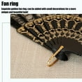 thumbnail image 3 of 3pcs lace fan retro style female Lolita folding fan photo props, wedding party use, 3 of 5